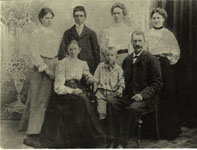 Retuscherad familjebild